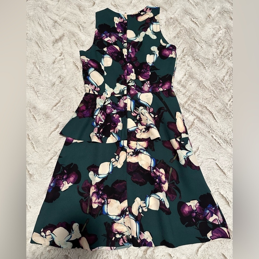 Banana Republic Deep Hunter Floral Peplum Dress - Picture 15 of 15